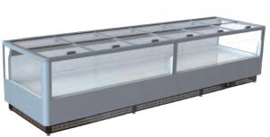 Quality Remote Type Island Freezer Chest Display Freezer Sliding Glass Lid open top island freezer wholesale