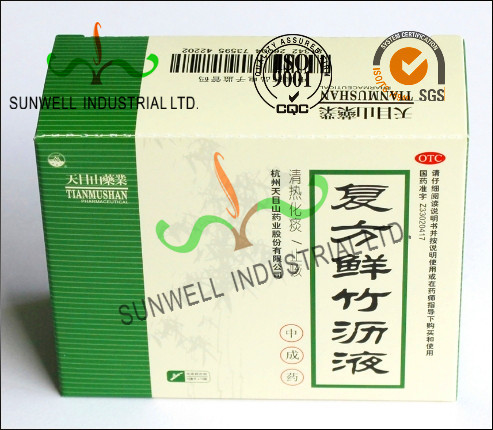 Folding Oral Tablet Capsule Medicine Packaging Box Coated Art Paper Material