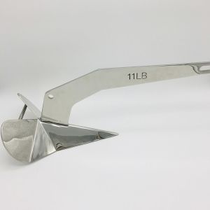 Quality 304 Stainless Steel Polished Delta Fishing Boat Anchors 15kg wholesale