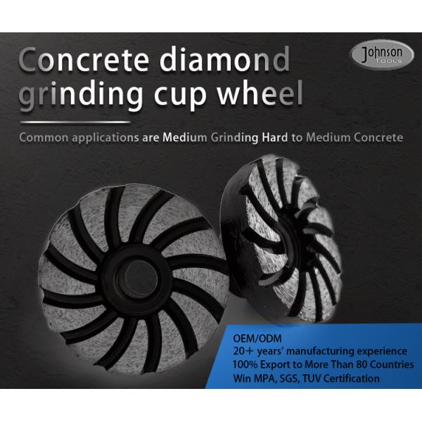 60 Mm Emery Diamond Grinding Plate Wheel For Concrete Brick Floor