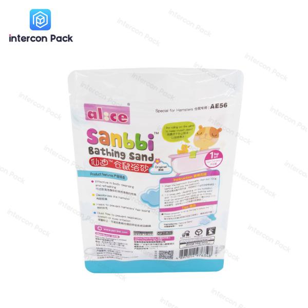 Gravure Printing Plastic Packaging Bag Zipper Stand Up Customized Size