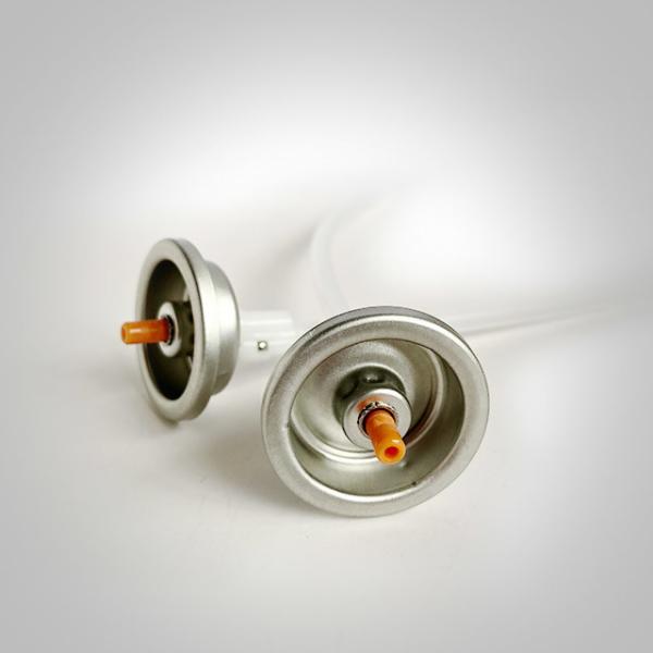 Orange Stem 360 Degree Aerosol Spray Valve Tinplate For Auto Care Cans