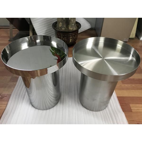 furniture accessory Stainless Steel Table, Round or oval table coffee table
