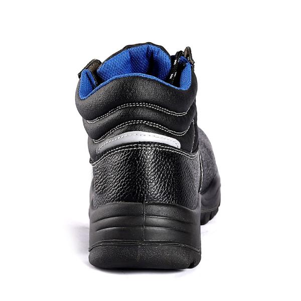 Cow Leather Industrial Safety Boots Steel Toe Steel Sole Anti Smash Anti Puncture