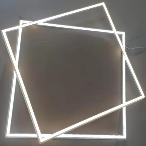 DIY Design 595x595 Indoor Edge Lighting LED Recessed Panel Frame Lighting for Office Shopping Mall