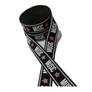 Quality 40m Roll Printed Elastic Bands 3.5cm Picot Elastic For Underwear wholesale