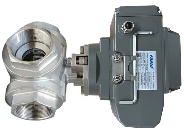 Electric High Pressure 3 Way Ball Valve