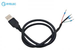 China Straight USB Cables With End Caps On The Exposed Side To 5pin Mini Crimp Terminal Connector on sale
