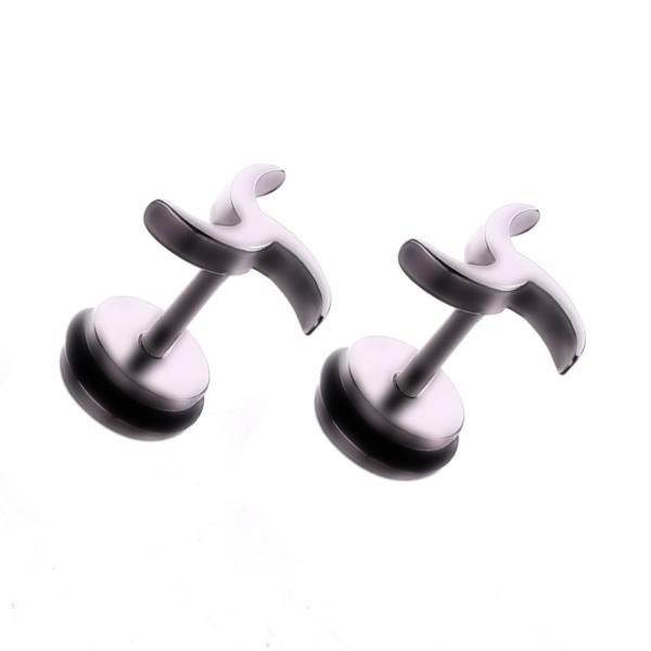Korea style fashion body piercing jewelry stainless steel cool stud earrings