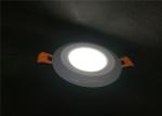 3W + 3W Cambered LED Downlights Recessed Round Two Color Frosted PS Surface
