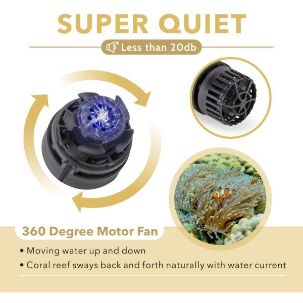 Hygger DC12V 14W Submersible Aquarium Wave Maker