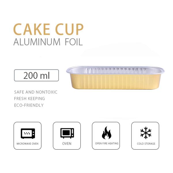 200ml Mini Loaf Aluminium Takeaway Box Baking Large Foil Containers