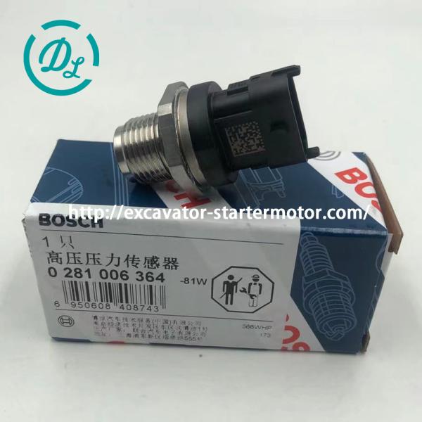 EexcavaStart Bosch Fuel Pressure Sensor 0281002364 0281006364 for Cummins 6D107 Engine