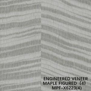 China Exotic Engineered Maple Figured Wood Veneer X6223 Irregular Texture Dyed Grey Color Good Supply Capacity From China on sale