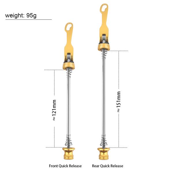 Aluminum Alloy Bicycle Quick Release Lever 4 Color Easy Installtion Long Lasting