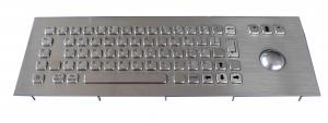 China USB Top Panel Mount 69 Keys Industrial dot braille Keyboard With Laser Trackball on sale