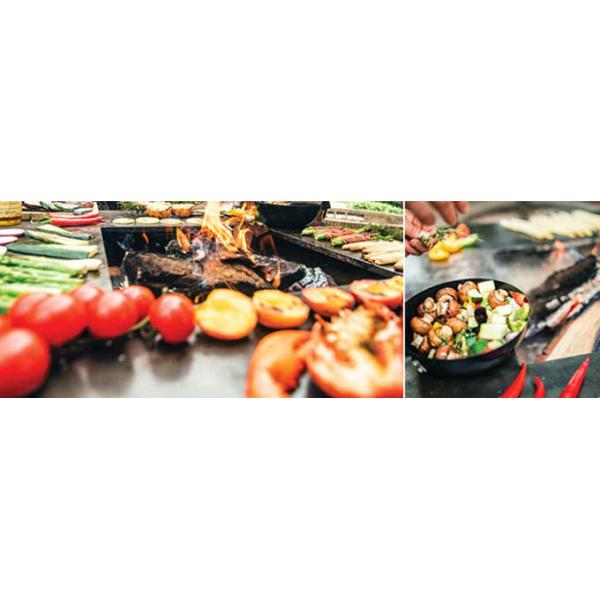 Outdoor Simple Custom Design Metal Heating Fire Pit Corten Steel BBQ Grill