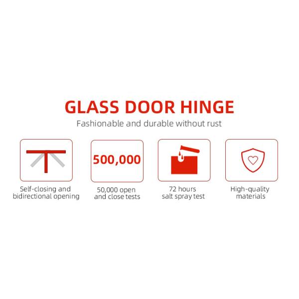 High Quality Glass Clamp Hinge Heavy Duty Glass to Glass Shower Door Hinge