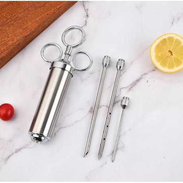 Outdoor Stainless Steel Turkey BBQ Tools And Accessories Injector Marinade Set
