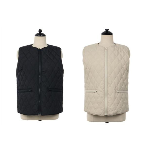 Wadded Ladies Black Vest Quilted Sleeveless Jacket Warm Down 100% Polyester