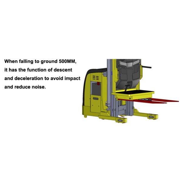 AC Motor Order Picker Forklift Automatic Quick Return High Performance