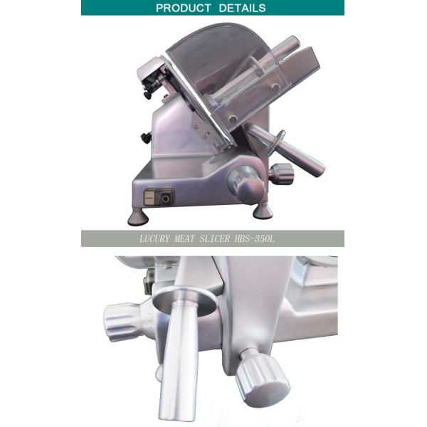 Luxury Electric Frozen Meat Slicer Aluminum Alloy Body Blade Dia.385mm Food Processing Equipment