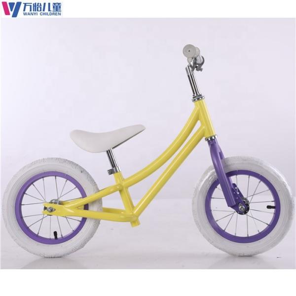 Aluminum Plastic 2 Wheel Bicycle With No Pedals 12 Inch