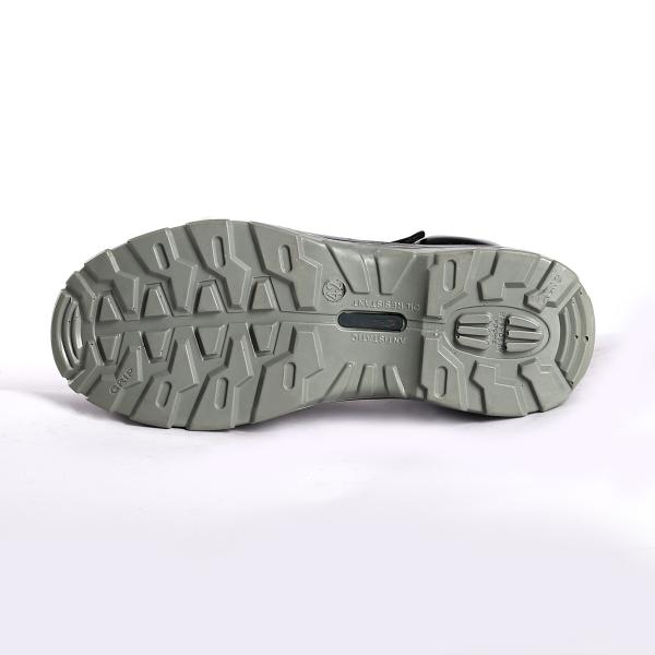 Factory Genuine Leather Breathable Work Boots with Mesh Lining and EVA Insole Safety Shoes