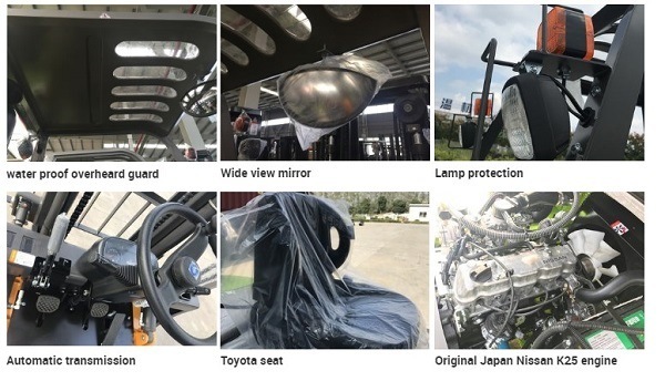 2.5 Tonelada Gpl Empilhadeira with Container Mast