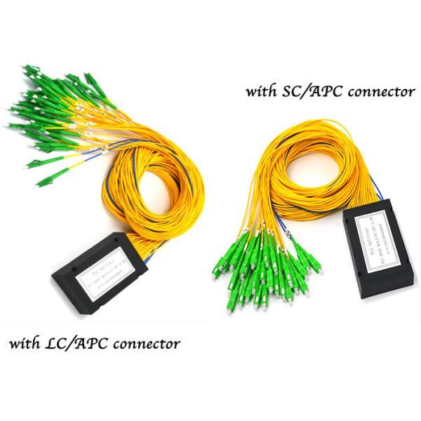 LC APC Connector Fiber Optic Splitter Module 2x32 Corning Fiber ABS