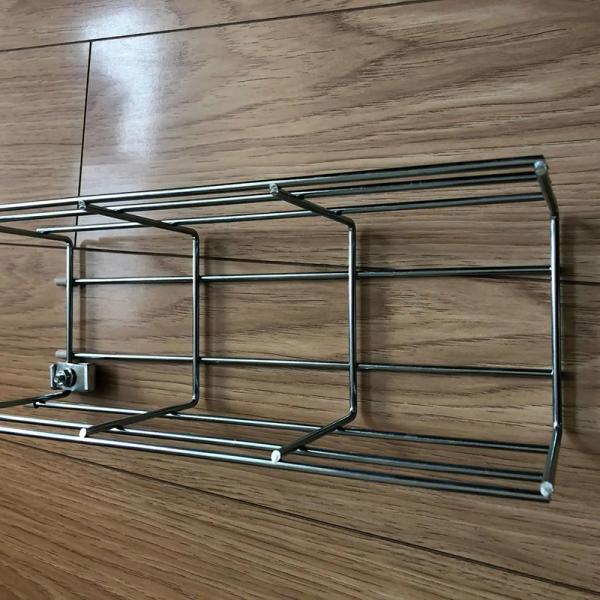 SS Wire Mesh Cable Tray Grid / Linear Type size Customized