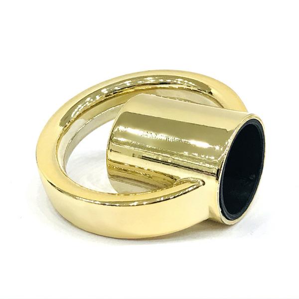 Creative Zinc Alloy Gold Ring Shape Metal Zamac Perfume Bottle Cap