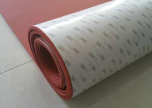 Quality High Heat Silicone Sponge Sheet , Silicone Foam Sheet With Backing Adhesive 3M Tape wholesale