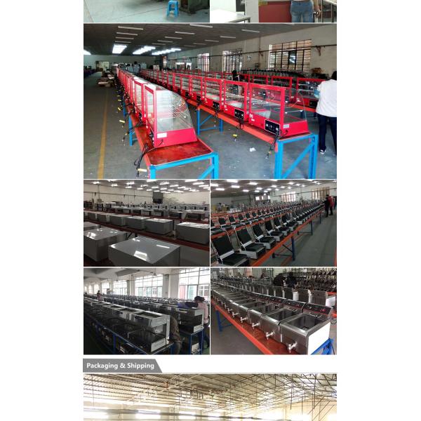 Professional Electric Red Glass Food Warmer Display Showcase with Toughened Glass