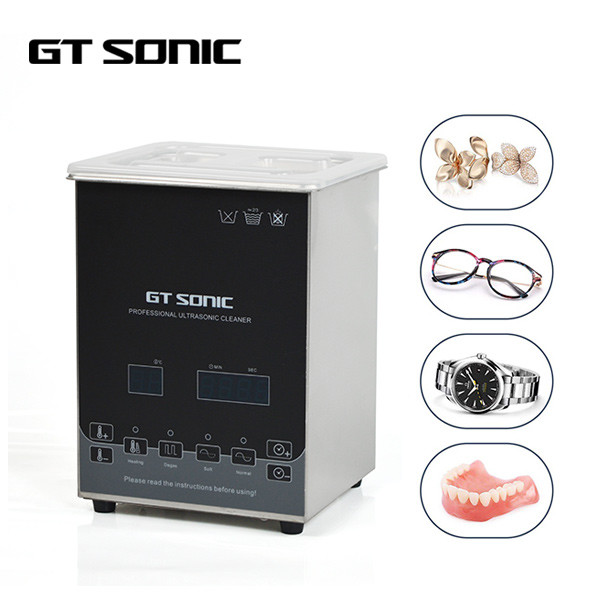 Cheap 2L Ultrasonic Wave Cleaner , Stainless Steel Electric Jewelry Cleaner Machines for sale
