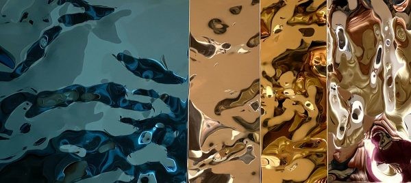 0.6mm Water Ripple Steel Sheet 316 430 Color Coated Decorative Wall Covering Sheets