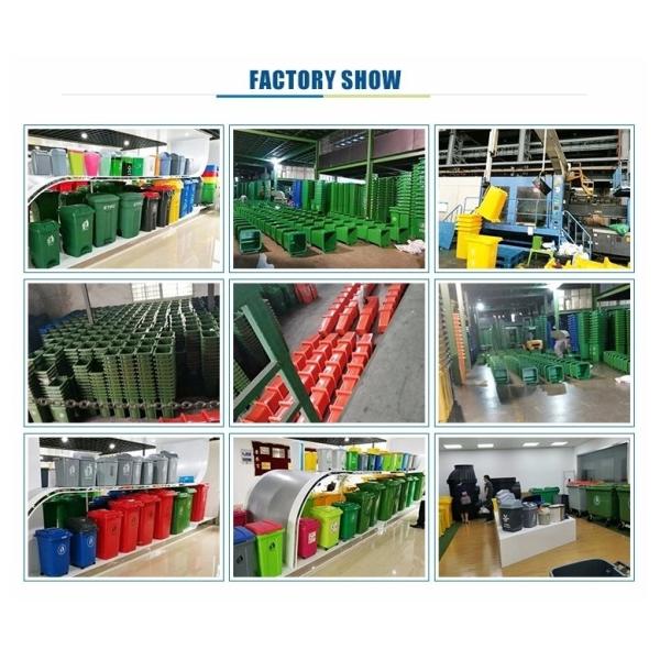 70 liter out door recycling plastic waste bin with foot pedal