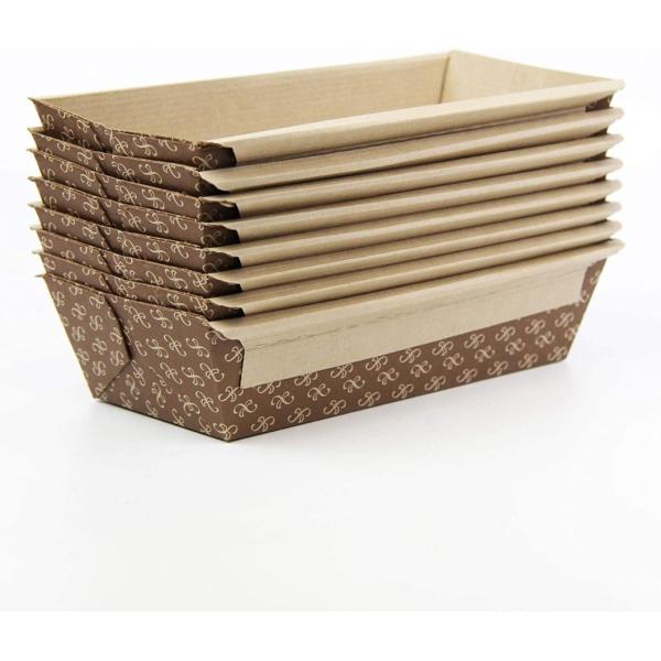 Rk Bakeware China Disposable Corrugated Kraft Paper Baking Loaf Pan Bread Mold