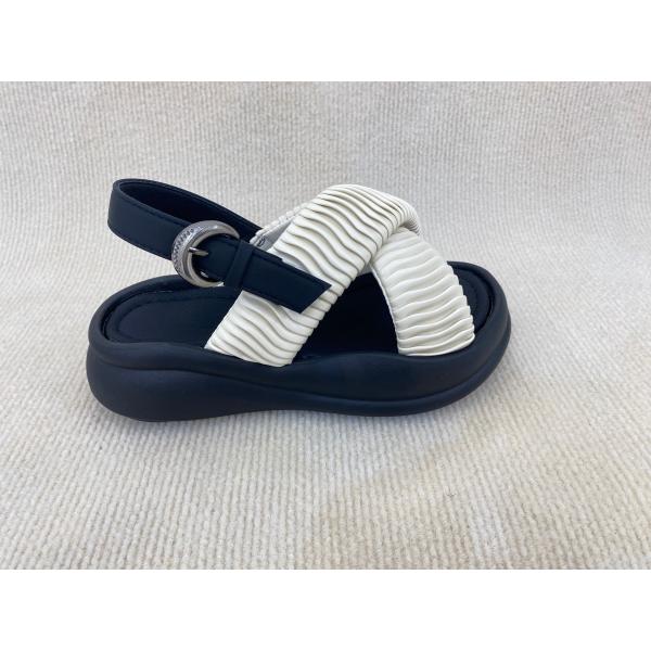 White Women Fashion Flip Flops With Flat Heel