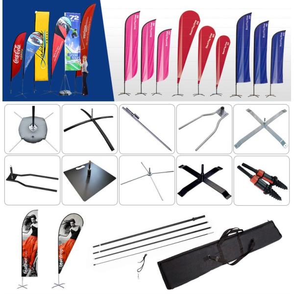 Outside Advertising Custom Beach Flags Seasonal Expo Sublimation wind feather flags