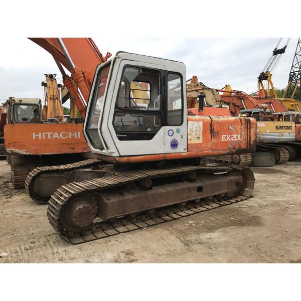 Isuzu EngineSecond Hand Excavators , Used Hitachi Excavators EX200 1 Original Pump