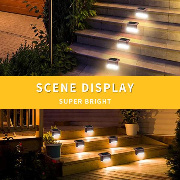 16pc Set Waterproof Solar Powered Decking Light Step lamp For Stairs, Fences, Yards and Patios