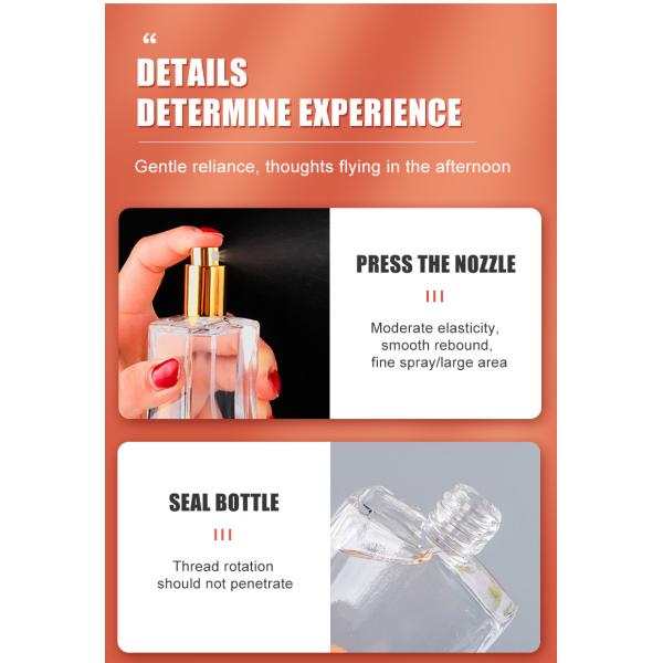 3 Oz Perfume Pocket Spray Bottle Empty Luxury Flat Square Fragrance Clear Pump Glass