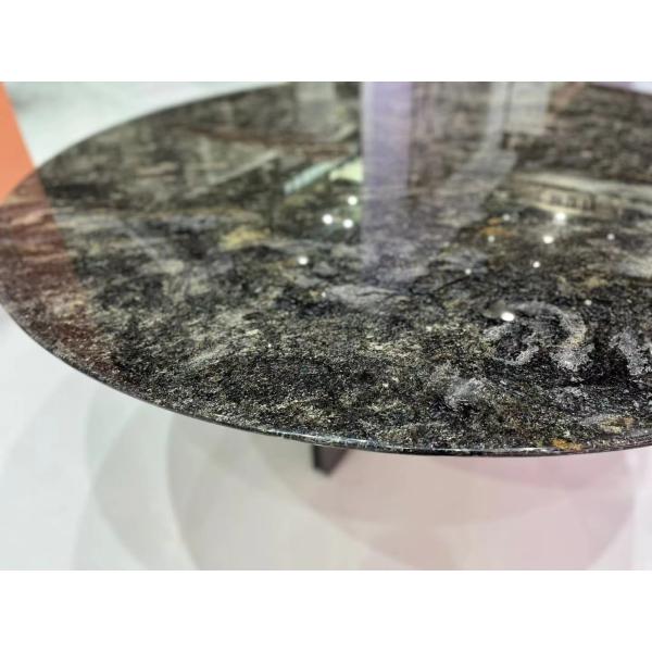 Handcrafted Brazil Natural Marble Table Platinum Diamond Luxury Modern Dining Table