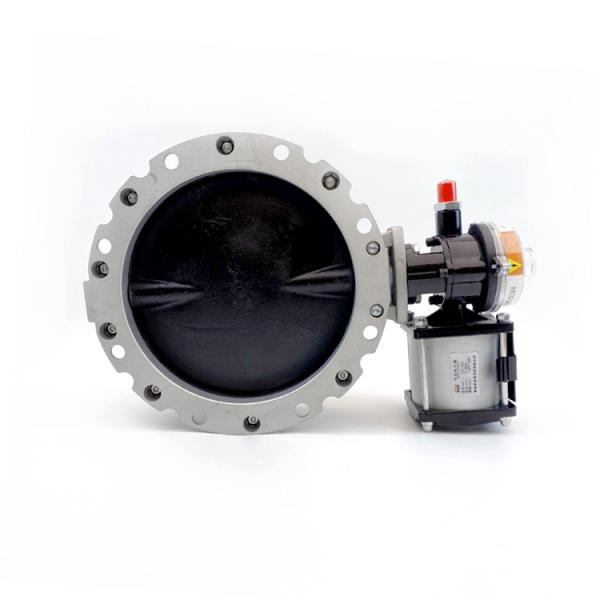 Single Flange Butterfly Valve DN300 Easy to Operate for Powdery and Granular Material