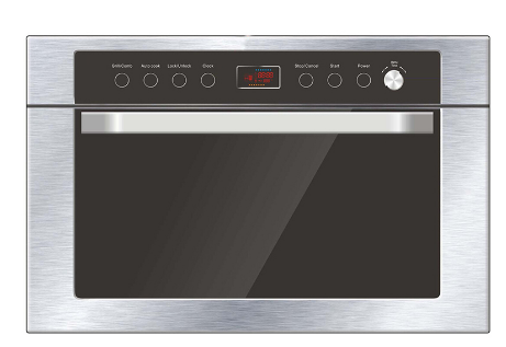 34L Stainless Steel Microwave Oven Built In Digital Timer Control
