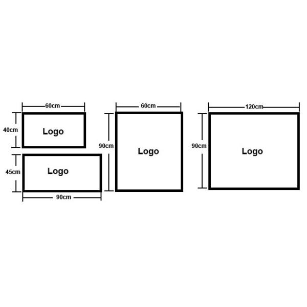 1.5mm Rubber Backing Custom Printed Door Mats Office Nylon Entrance Doormat