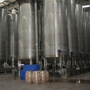 Argon Arc Welded Stainless Steel Beer Container , Conical Fermentation Tank