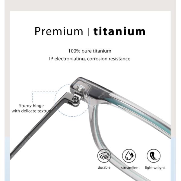 TR+ Titanium Alloy Combination Glasses For Men And Women 4 Colors