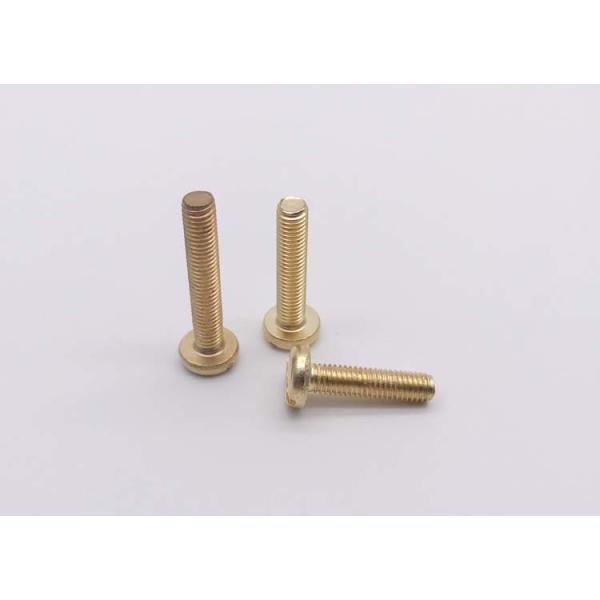 Brass Pan Head Slotted Screws Slotted Drive Pan Head Machine Screws DIN85 Slotted Drive Machine Screws